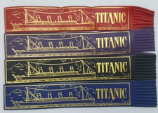 Titanic Leather Bookmark Various Colours - New