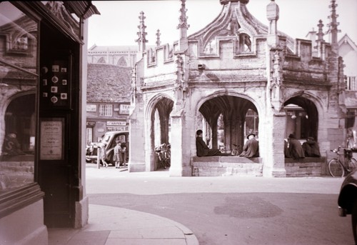 Old negative street scene - old,