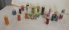 Bundle  26 vintage pure silk threads gutermann coats etc cotton reels