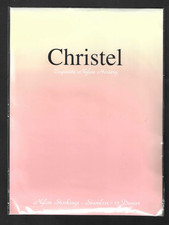 Vintage Christel Exquisite Nylon stockings, Seamless 15 Denier X-Large Copper