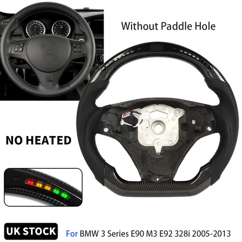 Led carbon fiber flat steering - led,
