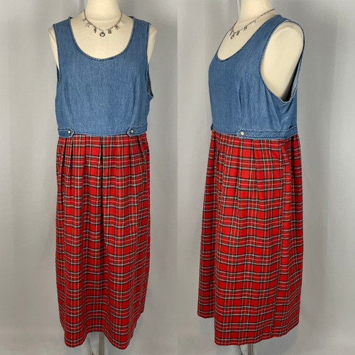 Vintage dress plus size 18w - dress,