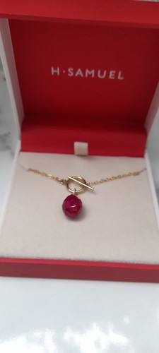 Ruby pendant necklace - ruby,