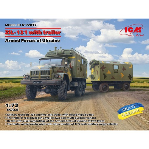 Icm 72817 zil 131 trailer - 72817, zil-131