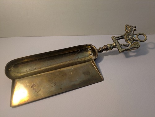 Antique brass crumb tray - brass,