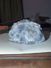 Blue calcite crystal - calcite, cluster