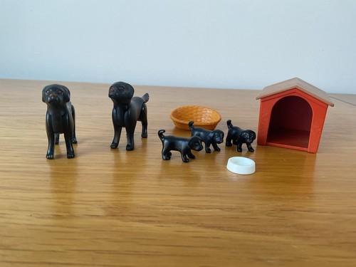 Playmobil black labrador - black,
