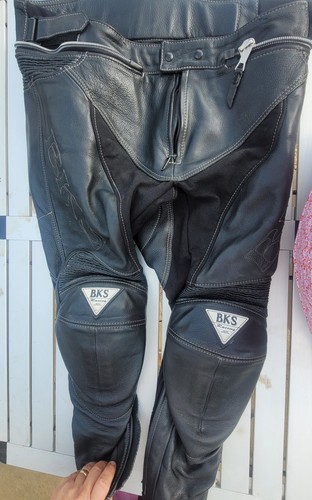Bks leather motorbike trousers - leather,