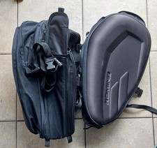 Komine Motorcycle Side Luggage Panniers Black Motorcycle Tail Bag