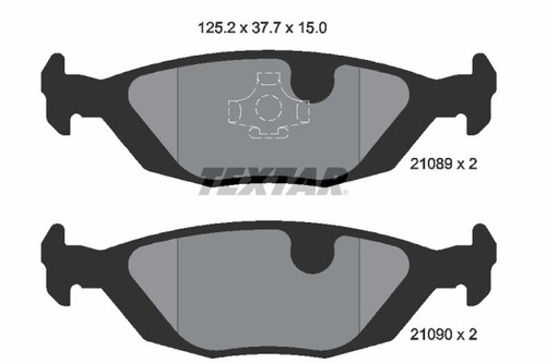 Brake pad set disc - set,, for