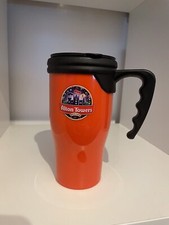 480ml Alton Towers Red Thermal Mug Push On Lid Hot Cold Drinks Collectable 
