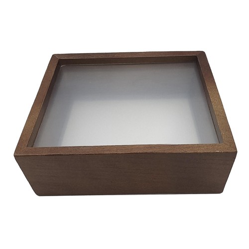 Wooden shadow box - wooden, dried