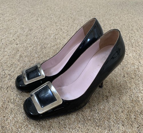 Celine black patent heeled - patent,
