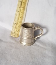 MINI PEWTER TANKARD "THE WORLDS LARGEST" REPLICA SELANGOR 1985