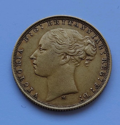 1885 full gold sovereign - gold,