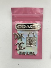 5x Silver Metal Craft Charm