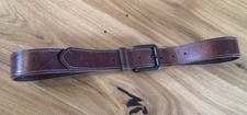 Levi’s Vintage Leather Belt Brass Buckle Sz M 34”-36” Brown