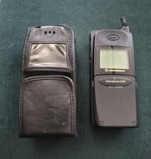 Motorola International 8700 Vintage Mobile Phone with Case