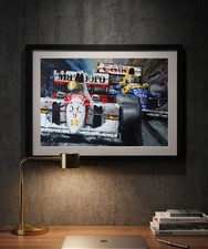 SENNA & MANSELL A3 print from