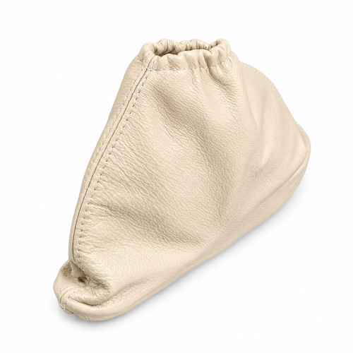 Cream leather handbrake - leather, gaiter