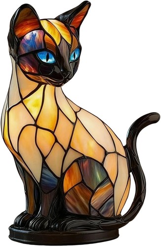 Stained glass cat - stained,
