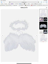2Pcs Baby White Angel Wing Headband Newborn Photography Props Angel Feather Wing