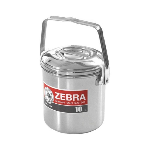 Zebra loop handle pot - zebra,