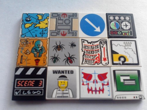 Lego tiles printed - tiles, decorated