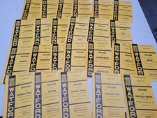 Collection Watford Home Programmes Season 1967 - 1968 - Player Authgraphs x 24