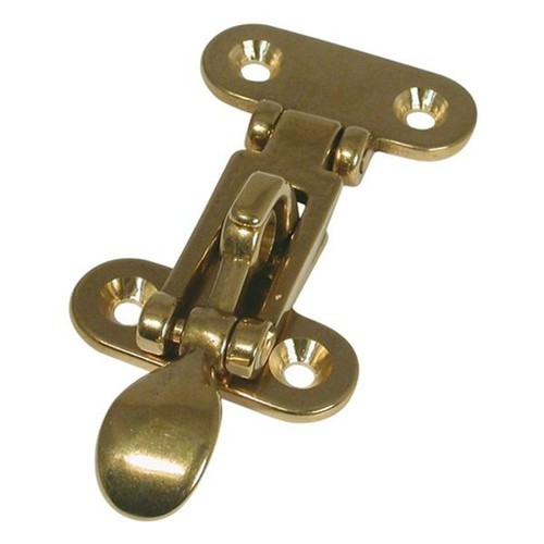 Brass hasp folding lever - brass, lock