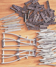LEGO Vintage Train Tracks Sleepers and Switch Points 4.5V system