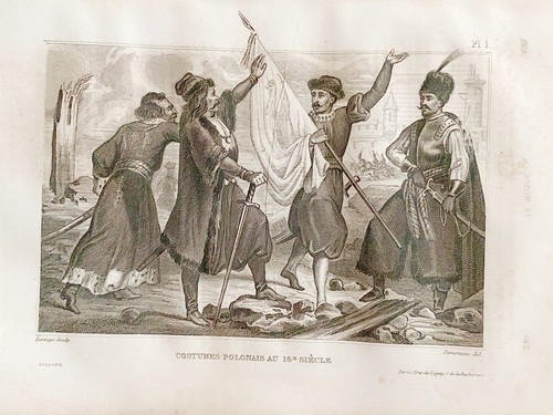 Lithograph poland polish - poland,