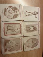 6 Vintage John Courage Sporting Heroes Beer mats 