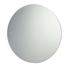 40cm Dia. Round Mirror with Pre-Drilled Holes & Chrome Cap Wall Hanging