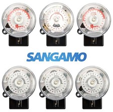 Sangamo Q555 Q554 S251 S254 S255 3 Pin 4 Pin Base RPTS Round Pattern Time Switch
