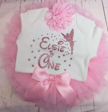 First 1st Birthday Outfit Party Dress Cake Smash Tutu Knickers Age 1 One Tink 