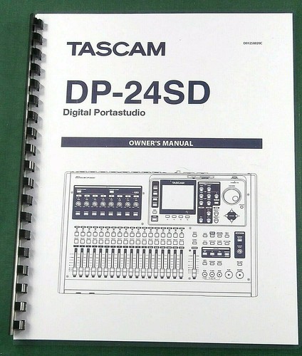 Tascam 24sd owner - dp-24sd, owner's