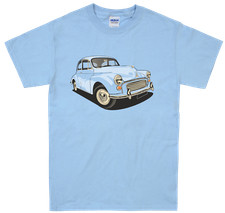 Morris Minor T Shirt, Personised Plate Classic Car six colours S-5XL