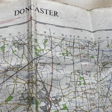 Vintage 1960 OS Map doncaster 