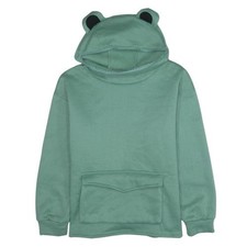 Romwe Women Frog Ear Green