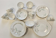 Roslyn Tea Set Fine Bone China White Floral 27 Pieces Bundle (NTH)