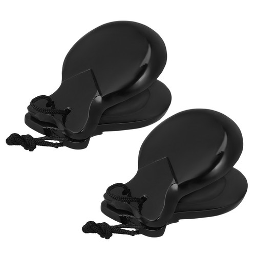 Pair wooden castanets - wooden,