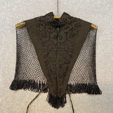 Antique Victorian Black Beaded