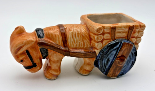 Vintag donkey burro - donkey, cart