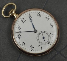 Antique 9 Carat Rose Gold Pocket Fob Watch in Working Order