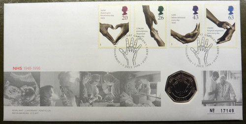 50p coin stamp - coin, &