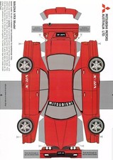 MITSUBISHI MAGNA VRX  Original Cut Out Model Car