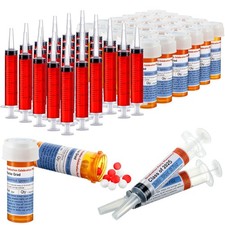 120 Pcs Nursing Graduation Party Supplies Set Plastic Syringe Empty Pill Bott...