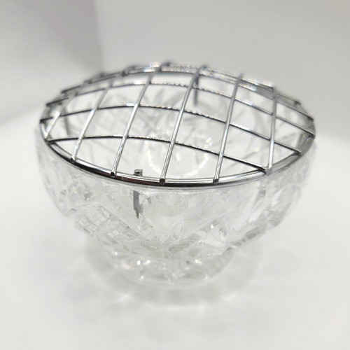 Vintage cut glass - glass, rose
