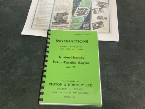 Ruston hornsby instruction - ruston, pb